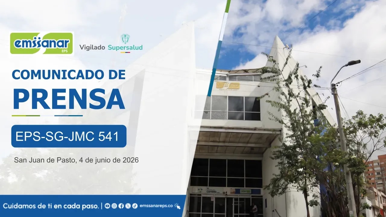 EMSSANAR EPS reafirma su acompañamiento y compromiso con la atención integral de la señora Gladys de Jesús Ordóñez
