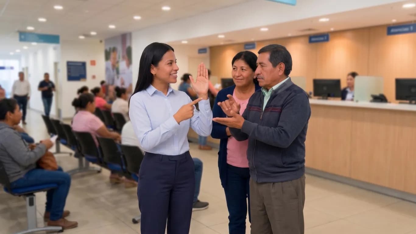 Atención en Lengua de Señas Colombiana (LSC)