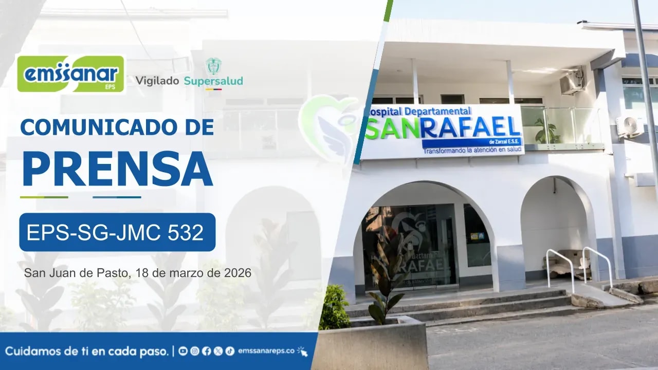 Emssanar EPS avanza en acuerdo de voluntades con el hospital San Rafael para garantizar la continuidad en la atención de nuestros afiliados en Zarzal