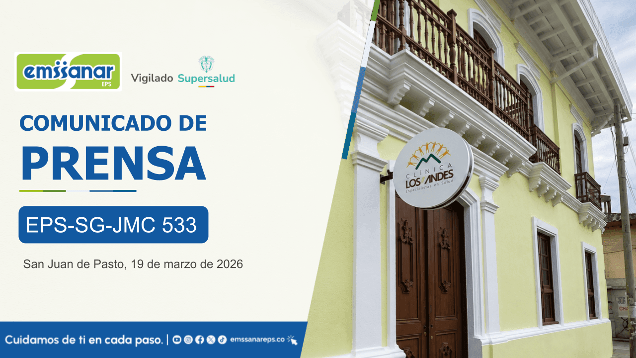 Tras mesa de trabajo, Emssanar EPS llega a acuerdos con Clínica Sol de los Andes para garantizar la atención de los usuarios en Pasto