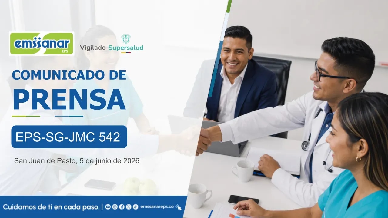 EMSSANAR EPS reitera continuidad operativa y entrega un parte de tranquilidad a su Red de Prestadores