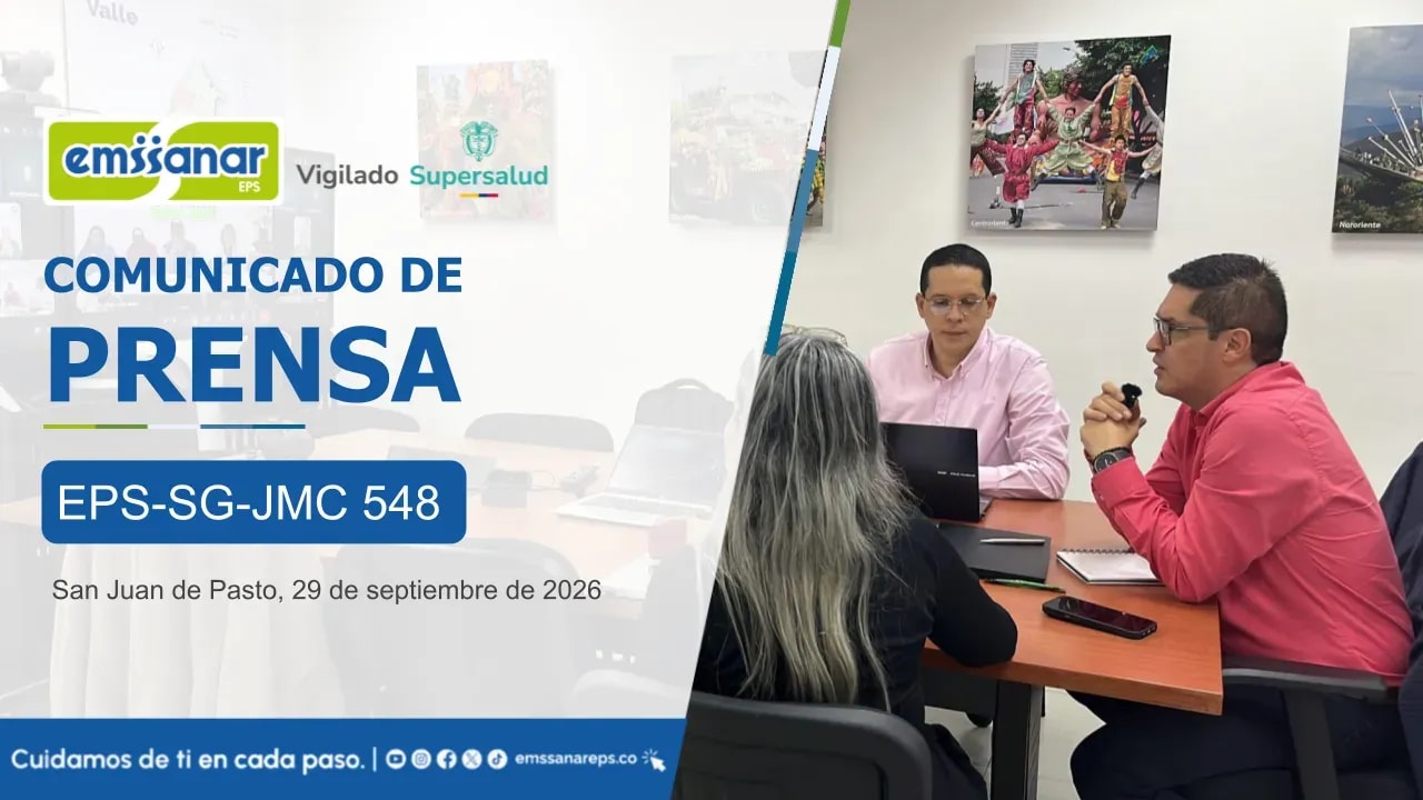 EMSSANAR EPS valora el diálogo social para construir país y precisa el marco legal de sus actuaciones