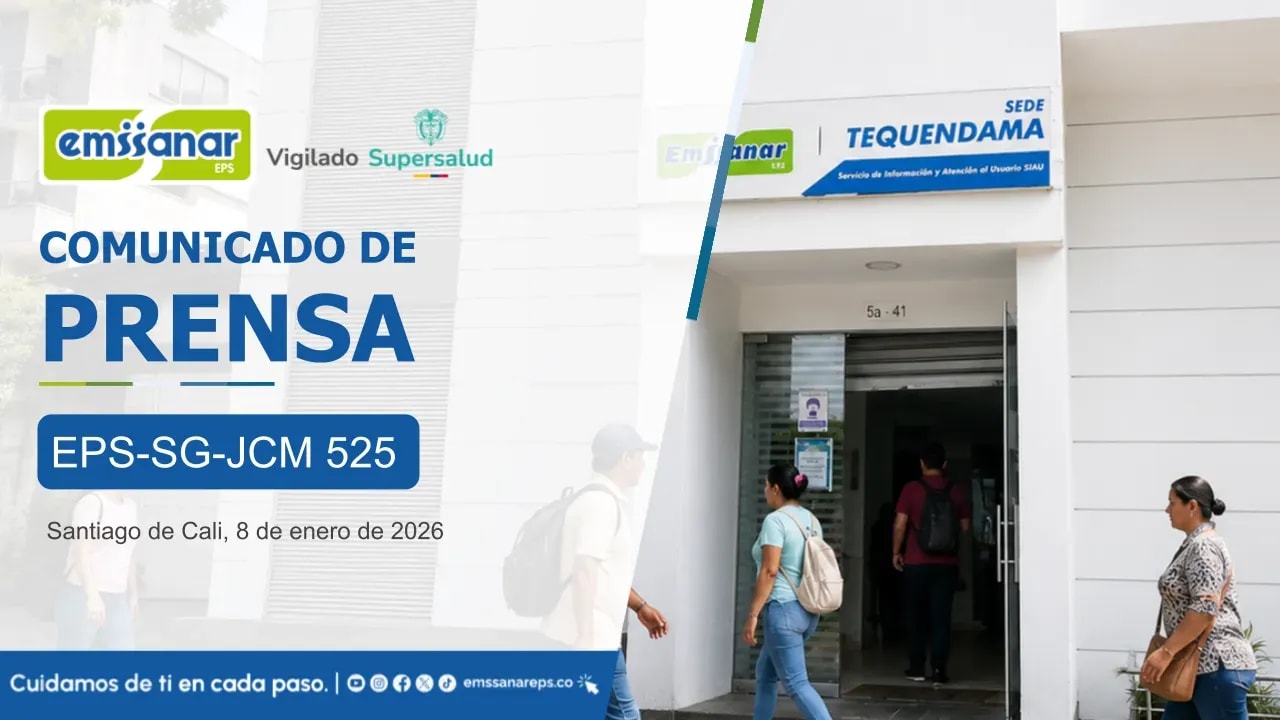 Emssanar EPS refuerza acciones para garantizar la continuidad de la atención en salud en Cali