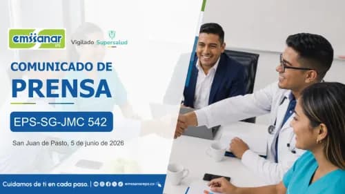 EMSSANAR EPS reitera continuidad operativa y entrega un parte de tranquilidad a su Red de Prestadores