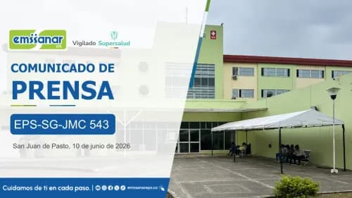 EMSSANAR EPS informa sobre la normalización de servicios en el Hospital San Andrés E.S.E.