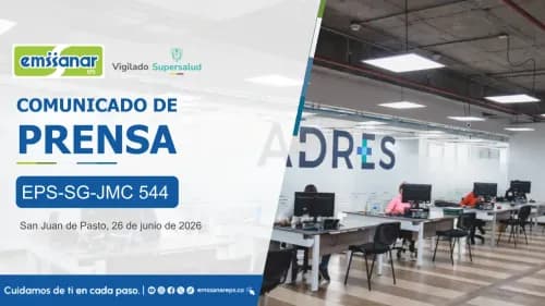EMSSANAR EPS avanza en el proceso de Giro Directo de junio y reafirma su compromiso con el flujo oportuno de recursos a la red prestadora