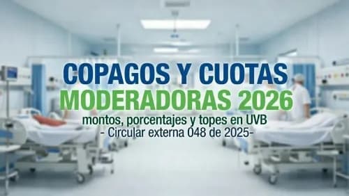 Actualización de Cuotas Moderadoras y Copagos para la Vigencia 2026