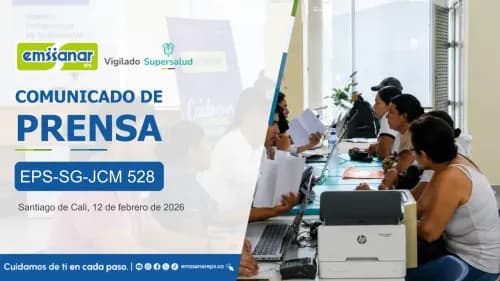 Emssanar EPS mantiene la atención a sus afiliados en Cali y continúa con su plan de contingencia para la atención al usuario