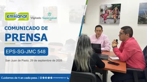 EMSSANAR EPS valora el diálogo social para construir país y precisa el marco legal de sus actuaciones