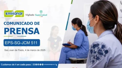 Emssanar EPS garantiza la continuidad en la prestación de los servicios de salud para sus afiliados
