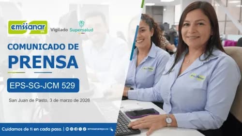 Emssanar EPS aclara sus únicos canales oficiales para la publicación de vacantes y recepción de postulaciones